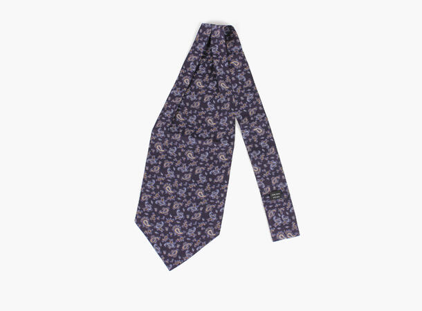 Montecristo Printed 100% silk Ascot Mørk blå 77 