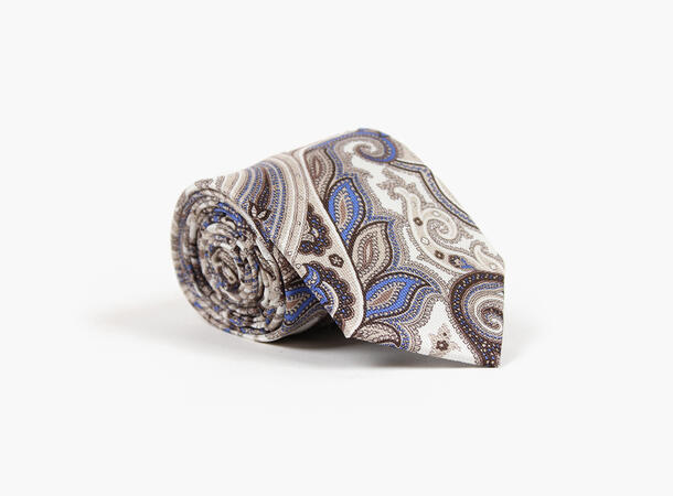 Montecristo Printed 100% silk tie 7,6 cm 13 Sand 