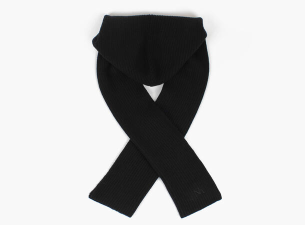 NOHR Alex Wool Hoodie Scarf Sort 09 