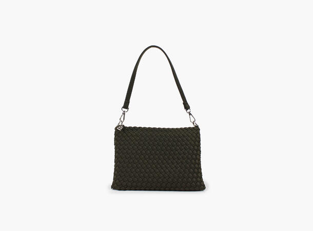 NOHR Annabel Neoprene Clutch Small Mørk olivengrønn 89 