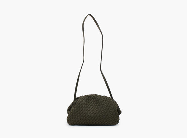 NOHR Annabel Neoprene Clutch Small Mørk olivengrønn 89 