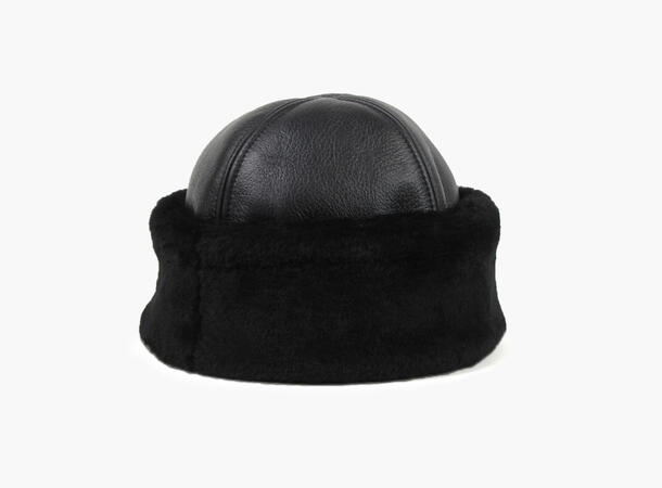 NOHR Ina Leather Shearling Harka Sort 09 XS/S 