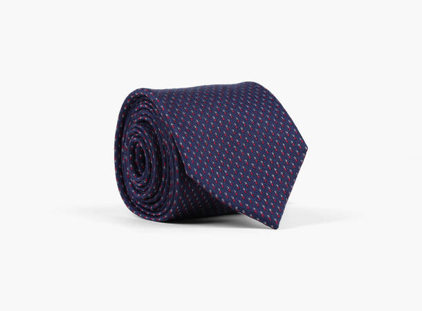 NOHR John Tie 7,6 cm Marine blå 79 