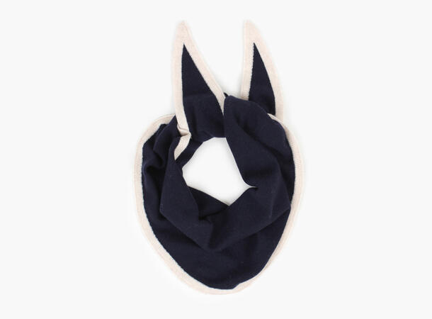 NOHR Lara Duo Wool Cashmere Triangle Marine blå 79 