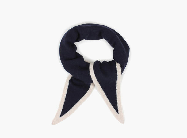 NOHR Lara Duo Wool Cashmere Triangle Marine blå 79 