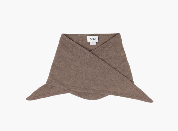NOHR Lara Solid Wool Cashmere Triangle Brun 19 