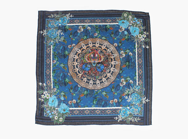 NOHR Line Silkeskjerf 65 x 65 cm Marine blå 79 