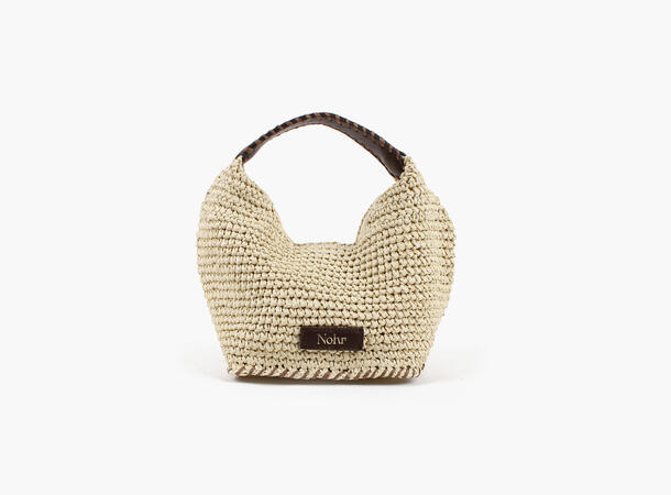 NOHR Selma Veske i Raffia Sand 13 