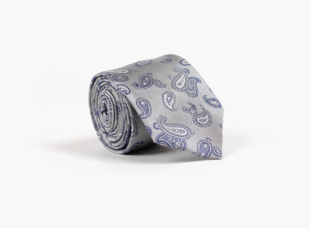 NOHR Silkeslips Lee Grå Paisley Mønster 05 Grey 