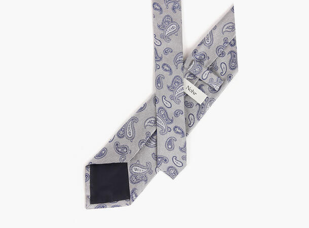 NOHR Silkeslips Lee Grå Paisley Mønster 05 Grey 