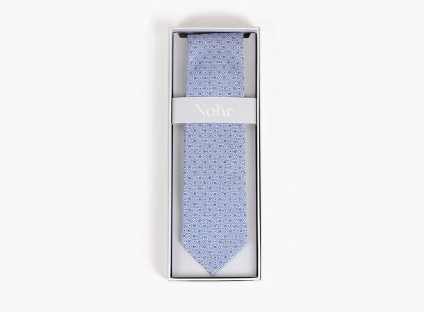 NOHR Silkeslips Steve Lyseblå Blomstret 71 Light blue 