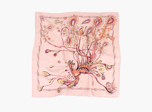 NOHR Sonja Silkeskjerf 65 x 65 cm Rosa 55 