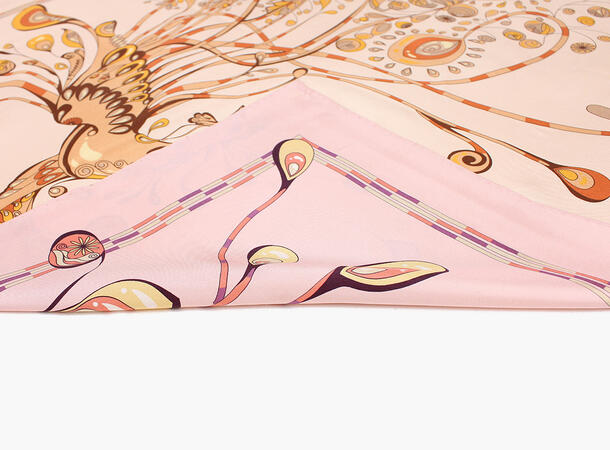 NOHR Sonja Silkeskjerf 65 x 65 cm Rosa 55 