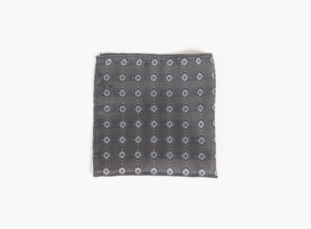 MANZINI 100% silk handky 05 Grey W33-2205-26 