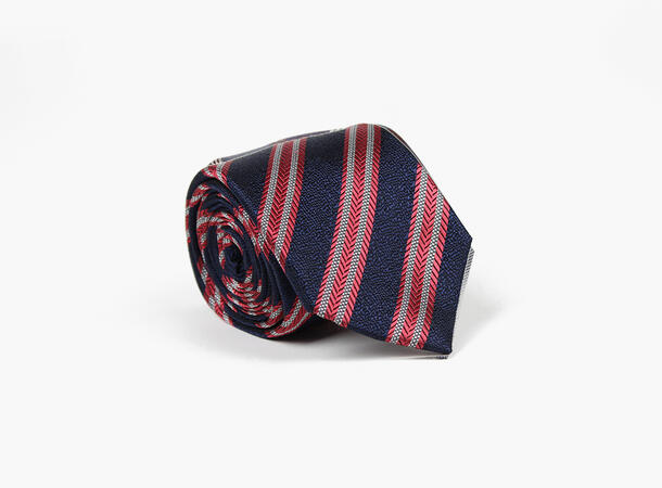 MANZINI 100% silk tie 7,6 cm width 45 Red 