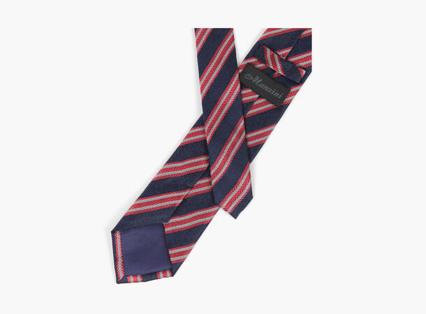 MANZINI 100% silk tie 7,6 cm width 45 Red 