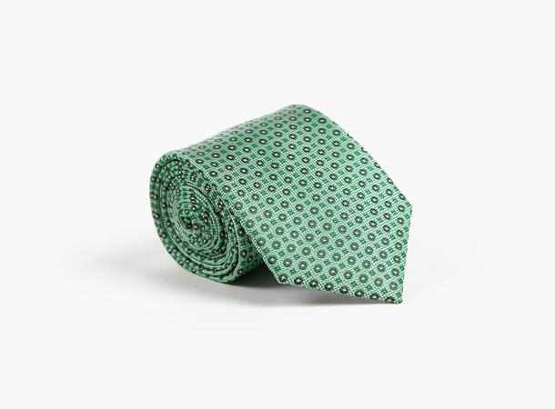 MANZINI 100% silk tie 7,6 cm width 85 Green 
