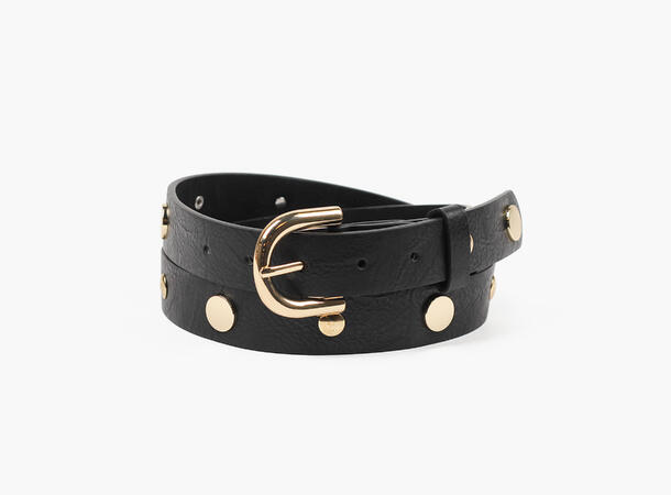 MANZINI Belte med Nagler i Skinnmix 09 Black 