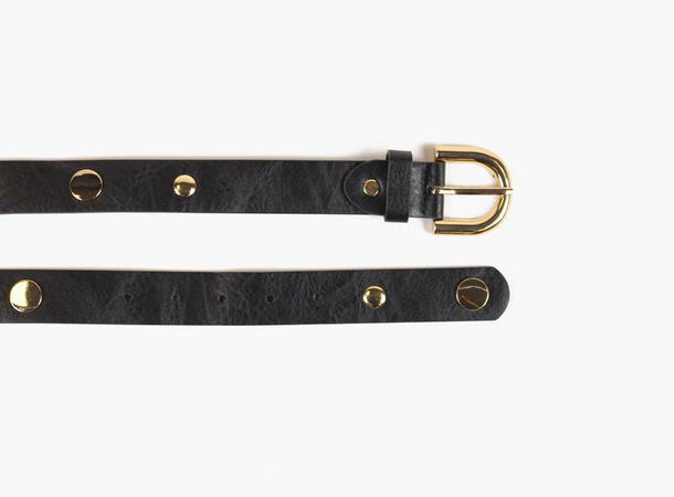 MANZINI Belte med Nagler i Skinnmix 09 Black 