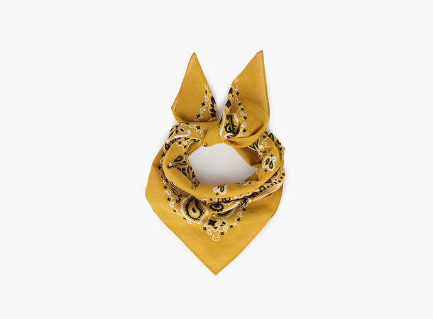 MANZINI Bomullskjerf Bandana 70 x 70 cm Gul 25 