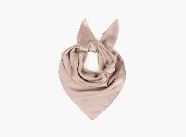 MANZINI Ensfarget Skjerf 70 x 70 cm Beige 15 