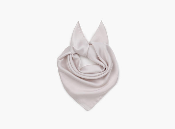 MANZINI Ensfarget Skjerf 70 x 70 cm Beige 15 