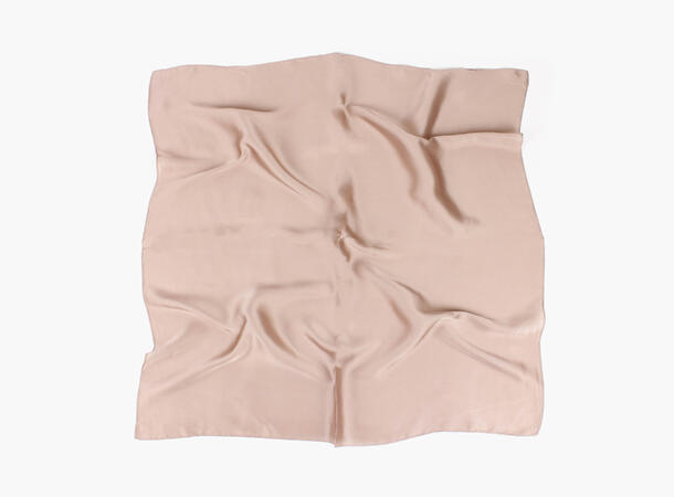 MANZINI Ensfarget Skjerf 70 x 70 cm Beige 15 