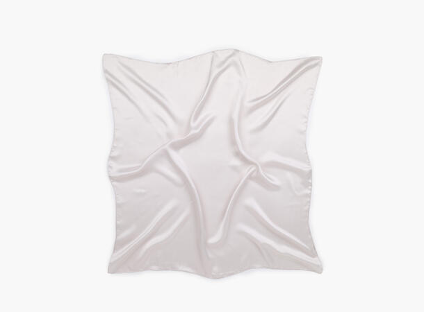 MANZINI Ensfarget Skjerf 70 x 70 cm Beige 15 