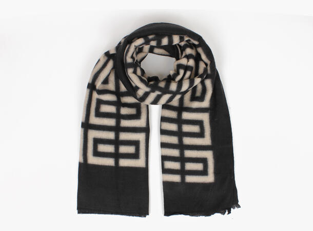MANZINI Labyrint Scarf 09 Black 