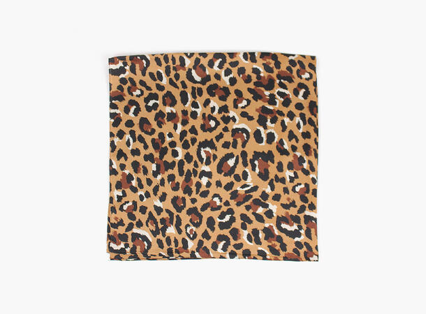 MANZINI Leopard Skjerf 70 x 70 cm 19 Brown 