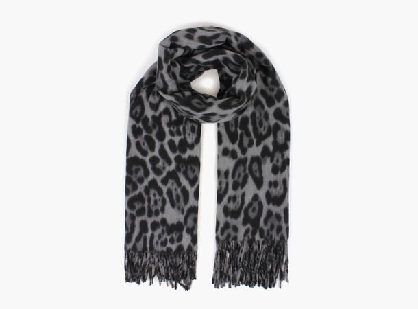MANZINI Leopard Skjerf Kullgrå 08 