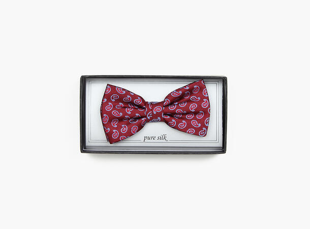 MANZINI Silk Bowtie 49 Burgundy 
