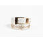 MANZINI Skinnbelte med Strass 01 White