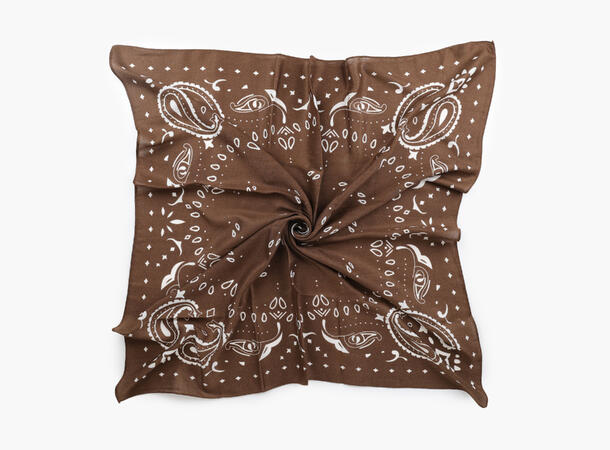 MANZINI Skjerf 90 x 90 cm Brun 19 