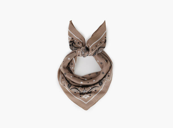 MANZINI Skjerf Bandana  70 x70 cm Beige 15 