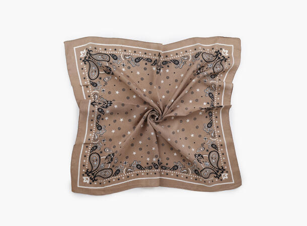 MANZINI Skjerf Bandana  70 x70 cm Beige 15 