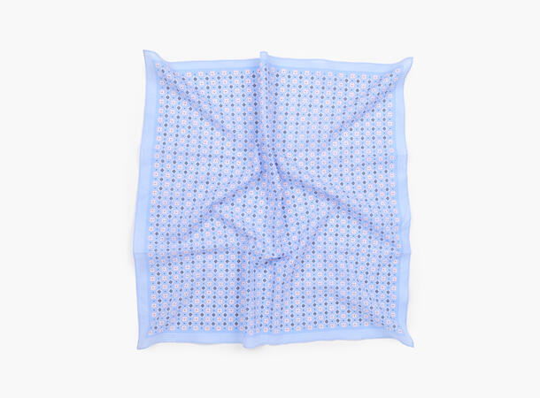 MANZINI Skjerf Ditsy Mønster 65x65 cm Lys blå 71 