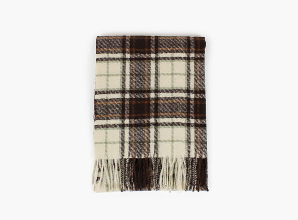 MANZINI Skjerf med Chunky Ruter Mørk brun 19 