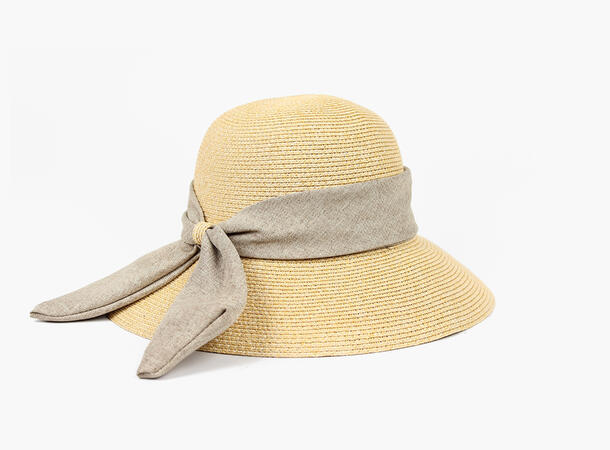 MANZINI Sommerhatt med Sløyfe 18 Medium brown 