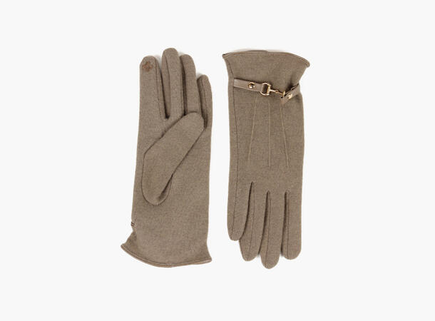 MANZINI Tynn Ullvante med Hestebitt Beige 15 