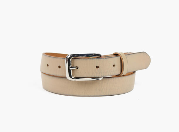 MANZINI ladies belt in 3,0 cm width 15 Beige 