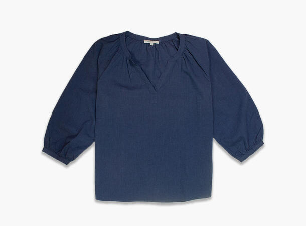 MONTECRISTO Linen Blouse 79 Navy 44 