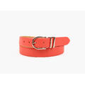 MONTECRISTO Skinnbelte med Gullspenne 45 Red 80 cm