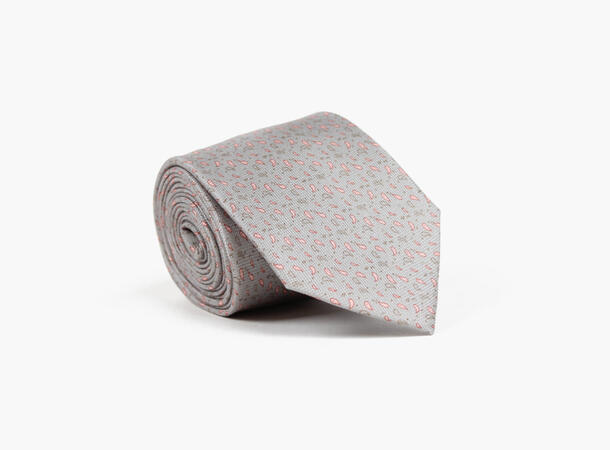 Montecristo Printed 100% silk tie 7,6 cm Grå 05 