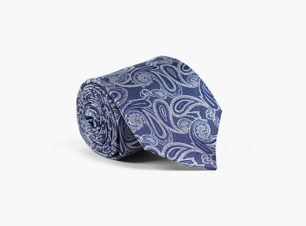 Montecristo woven tie 7,6 cm Marine blå 79 