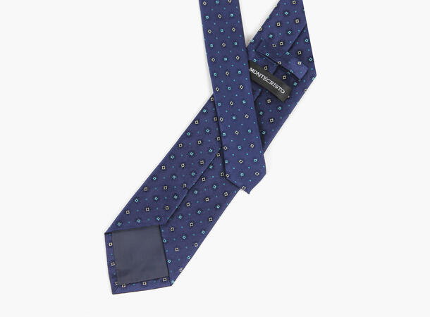 Montecristo woven tie 7,6 cm Marine blå 79 