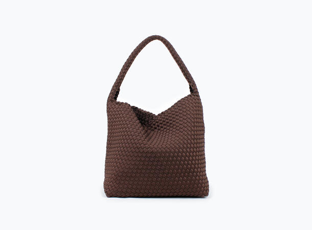 NOHR Annabel Neoprene Bucket Bag Large Mørk brun 19 