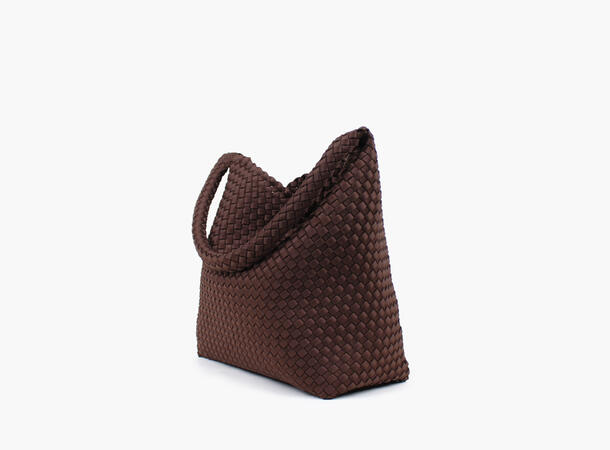 NOHR Annabel Neoprene Bucket Bag Large Mørk brun 19 