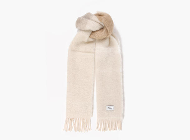 NOHR Camilla Fluffy Mohair Scarf 11 Offwhite 