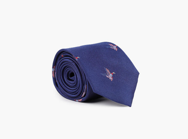 NOHR Felix Silk Tie 7,6 cm Blå 76 